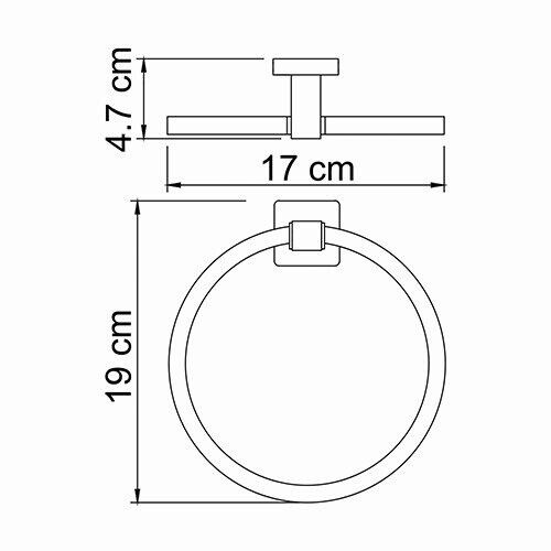 Держатель полотенец K-6560 Lippe